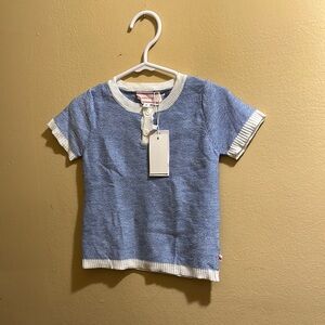 Hopscotch Blue and White Kids Shirt